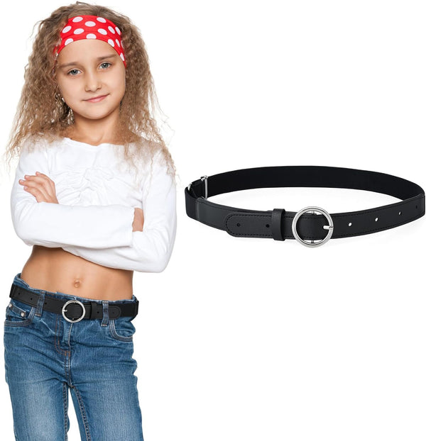 Kids Elastic PU Leather Belt