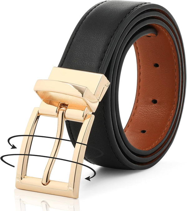 Women Reversible PU Leather Belt