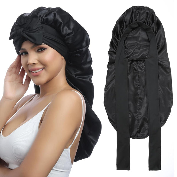 Long Satin Bonnet for Braids