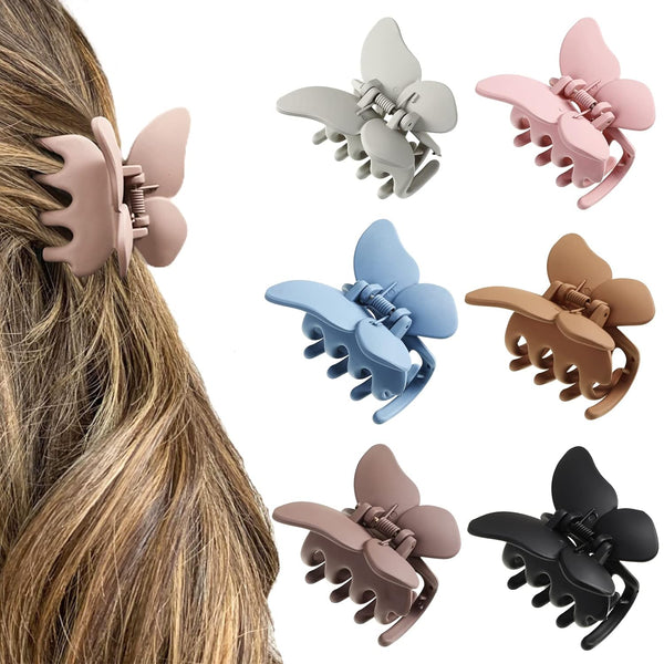 6PCS Butterfly Hair Claw Clip