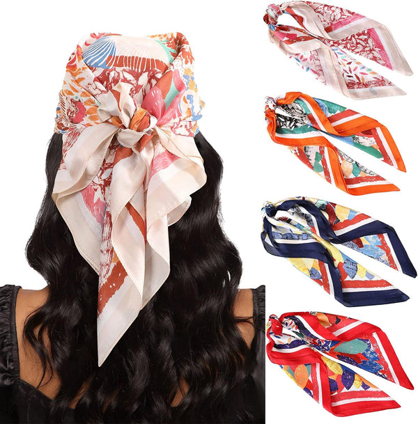 27.5” Satin Square Head Scarf (Pack of 4)