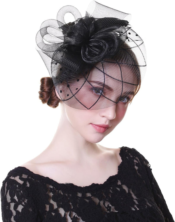 Fascinator Hat Mesh Tea Party Hats for Woman