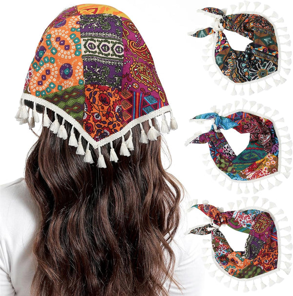 3PC Boho Lace Scarf Hair Bandanas